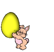 Gif animé Pâques oeuf lapin